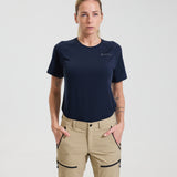 Bornholm Merino/Tencel T-shirt Women - Midnight blue