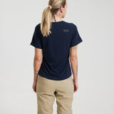 Bornholm Merino/Tencel T-shirt Women - Midnight blue