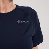 Bornholm Merino/Tencel T-shirt Women - Midnight blue