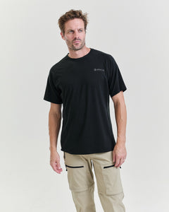 Bornholm Merino/Tencel T-shirt Men - Black GPS