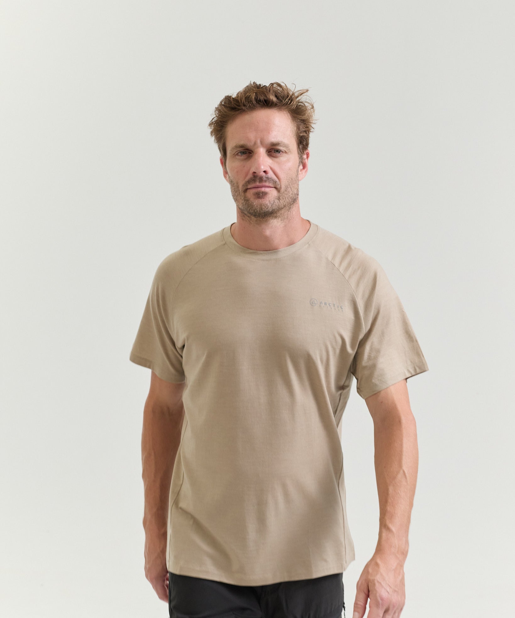 Bornholm Merino/Tencel T-shirt Men - Nomad Sand