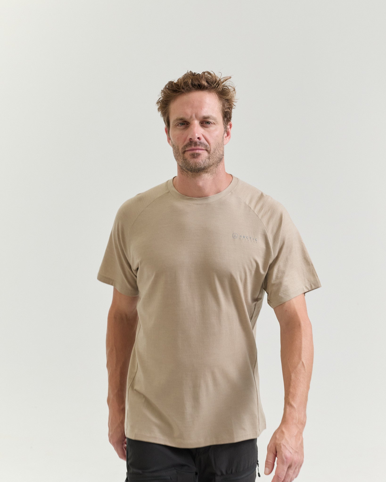 Bornholm Merino/Tencel T-shirt Men - Nomad Sand