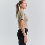 Bornholm Merino/Tencel T-shirt Women - Nomad Sand