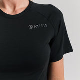 Bornholm Merino/Tencel T-shirt Women - Black GPS