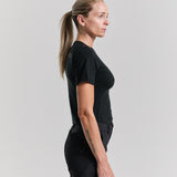 Bornholm Merino/Tencel T-shirt Women - Black GPS
